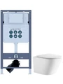 (рама AQUATEK INSP-0000001(без крепежа и клавиши) + унитаз ЛИБЕРТИ AQ1999T-00 с тонким сиденьем sc) SET AQUATEK ЛИБЕРТИ INSP-01