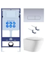 (рама AQUATEK Standard INS-0000012+крепёж KKI-0000002+клавиша KDI-0000014+унитаз ЛИБЕРТИ AQ1999T-00 с тонким сиденьем sc) SET AQUATEK ЛИБЕРТИ-014 4в1