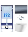 (рама AQUATEK Standard INS-0000012+крепёж KKI-0000002+клавиша KDI-0000034 +унитаз ЛИБЕРТИ AQ1999T-00 с тонким сиденьем sc) SET AQUATEK ЛИБЕРТИ-034 4в1