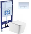 (рама AQUATEK Standard INS-0000012 с клавишей KDI-0000021 и крепежом KKI-0000002+унитаз ЛИБРА AQ0530N-00 с тонким сиденьем sc SET AQUATEK ЛИБРА N KDI21