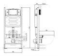 (рама AQUATEK Standard INS-0000014(без клавиши и крепежа)+унитаз ЛИБРА New компакт AQ1148N-00 с тонким сиденьем soft-close SET AQUATEK ЛИБРА N-14 cm