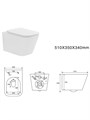 рама Standard INS-0000018+унитаз AQ1505T-00 с тонким сиденьем soft-close+крепление KKI-0000002 +кнопка TDI-0000002 SET AQUATEK ЛИБРА T-TDI002