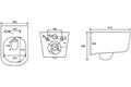 (рама AQUATEK Standard INS-0000012+ крепеж KKI-0000002+клавиша KDI-0000010+унитаз ЛУГАНО AQ2002-00 с тонким сиденьем soft-close SET AQUATEK ЛУГАНО 4в1