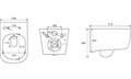 (рама AQUATEK Standard INS-0000012+ кркпеж KKI-0000002+клавиша KDI-0000017+унитаз ЛУГАНО AQ2002-00 с тонким сиденьем soft-c SET AQUATEK ЛУГАНО-017 4в1