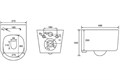 (рама AQUATEK Standard INS-0000012+ кркпеж KKI-0000002+клавиша KDI-0000022+унитаз МИЯ AQ2004-00 с тонким сиденьем soft-close SET AQUATEK МИЯ 4в1