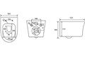 (рама AQUATEK Standard INS-0000012(без клавиши и крепежа)+унитаз НИКА AQ2009-00 с тонким сиденьем soft-close SET AQUATEK НИКА