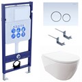 SET AQUATEK ПОЛАРИС (рама AQUATEK Standard INS-0000012+унитаз ПОЛАРИС AQ0700-00 с тонким сиденьем soft-close+ крепеж KKI-0000002 +панель KDI-0000015) SET AQUATEK ПОЛАРИС-015 4в1