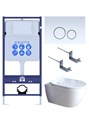 SET AQUATEK ПОЛАРИС (рама AQUATEK Standard INS-0000012+унитаз ПОЛАРИС AQ0700-01 с тонким сиденьем soft-close+ крепеж KKI-0000002 +панель KDI-0000015) SET AQUATEK ПОЛАРИС-01-015 4в1