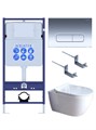 SET AQUATEK ПОЛАРИС (рама AQUATEK Standard INS-0000012+унитаз ПОЛАРИС AQ0700-01 с тонким сиденьем soft-close+ крепеж KKI-0000002 +панель KDI-0000016) SET AQUATEK ПОЛАРИС-01-016 4в1