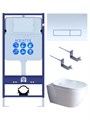 SET AQUATEK ПОЛАРИС (рама AQUATEK Standard INS-0000012+унитаз ПОЛАРИС AQ0700-01 с тонким сиденьем soft-close+ крепеж KKI-0000002 +панель KDI-0000021) SET AQUATEK ПОЛАРИС-01-021 4в1