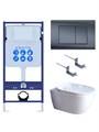 SET AQUATEK ПОЛАРИС (рама AQUATEK Standard INS-0000012+унитаз ПОЛАРИС AQ0700-01 с тонким сиденьем soft-close+ крепеж KKI-0000002 +панель KDI-0000033) SET AQUATEK ПОЛАРИС-01-033 4в1
