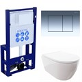 SET AQUATEK ПОЛАРИС (рама AQUATEK Standard INS-0000016+унитаз ПОЛАРИС AQ0700-00 с тонким сиденьем soft-close+панель KDI-0000010 SET AQUATEK ПОЛАРИС-010