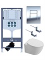 SET AQUATEK СИРИУС PNN-02 (рама INSP-0000002+крепёжKKI-0000002+ клавиша PNN-0000002 + унитаз AQ1582T-00 СИРИУС TORNADO с тонким сиденьем soft-close) SET AQUATEK СИРИУС PNN-02 4в1