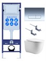 (рама AQUATEK Standard INS-0000017 с звукоиз.прокладкой+крепеж KKI-0000002+кнопкаKDI-0000016+унитаз AQ1112-00 с крышкой SET КЛАССИК cm-INS17-016 4в1