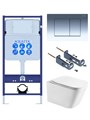(рама AQUATEK Standard INS-0000012+крепеж KKI-0000016+KDI-0000010+унитаз ЛИБРА AQ1505T-00 с тонким сиденьем soft-close) SET ЛИБРА T-010/KKI16