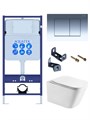 (рама AQUATEK Standard INS-0000012+крепеж KKI-0000033+KDI-0000010+унитаз ЛИБРА AQ1505T-00 с тонким сиденьем soft-close) SET ЛИБРА T-010/KKI33
