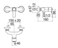 SOFI смеситель для душа SI98130CR