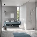 Sapphire унитаз подвесной, безободковый, с тонким сиденьем с микролифтом, Serel SP26SL