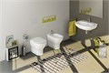 T007701 TESI AquaBlade® Напольный пристенный унитаз соло, горизонтальный выпуск (универсальный), глубокий смыв T007701