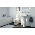 T3527V1 TESI Silk White (Белый шёлк)  Тонкое сидение и крышка для унитазов T0082,T0087,T0083,T0077,T0075,T0079,T3503,T0078, с функцией плавного закр. T3527V1