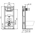 Промо-комплект (T007901 TESI Подвесной унитаз, T352701 TESI Тонкое сидение и крышка SC, R020467 PROSYS FRAME 120 M Встраиваемая инсталляция) T386801