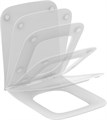 BLEND CUBE Сиденье и крышка стандарт, тип SANDWICH/SLIM, дюропласт, легкосъемное (шарниры Easy Take Off), с функцией плавного закрытия. Для унитазов R T521101