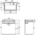 TERRACE  раковина-столешница 80*49см. C подсветкой. EXD9112-00