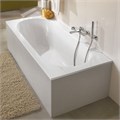 UBQ 170 OBE 2V-01 OBERON Solo Ванна 170x75, с ножками, белая, материал кварил Quaryl®, вкл. сверло для перелива UBQ170OBE2V-01