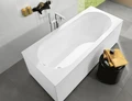UBQ 177 OBE 2V-01 OBERON Solo Ванна 170x70, с ножками, белая, материал кварил Quaryl®, вкл. сверло для перелива UBQ177OBE2V-01