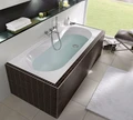 UBQ 177 OBE 2V-01 OBERON Solo Ванна 170x70, с ножками, белая, материал кварил Quaryl®, вкл. сверло для перелива UBQ177OBE2V-01