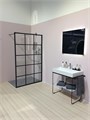 WALK-IN Dark Edition  Душ.ограждение H=2000,L=1200, проф.черный Soft+стекло прозр.ESG с покр.KERMIclean(стаб.1200 мм) решетка-профиль XD WW2 12020 3PK