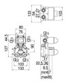 термостатический смеситель для душа (скрытая часть) WE00102