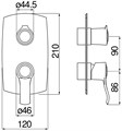 SOFI смеситель для ванны (внешняя часть), золото WE81102/SIGDP