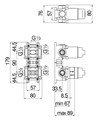 смеситель для душа( скрытая часть) WE81103