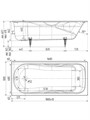 Wotte Comfort 1800х800х462 ванна чугунная (БП-э00д1475) Comfort 1800x800