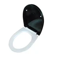 Victoria Nord крышка-сидение, BLACK, soft close, дюропласт, петли хром ZRU9302627