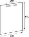 The GAP зеркало 800 мм, с подсветкой ZRU9302689