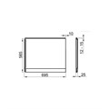 Боковая панель Magnolia 75, левая, белая (СНИМАЕТСЯ С ПРОИЗВОДСТВА В 2021) CZ61200A00