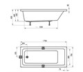 Ванна 10° 170х75  белая CA71000000