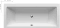 Ванна FORMY 01 180x80 белая C881000000