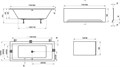 Ванна FORMY 01 180x80 белая C881000000
