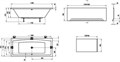 Ванна FORMY 02 180x80 белая C891000000