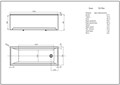 Ванна Лайма прямоугольная 150*70 см LAI150-0000001