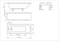 Ванна Лугано прямоугольная 150*70 см LUG150-0000001