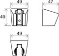 Держатель пластиковый 612.00 X07P345
