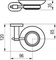 Держатель с мыльницей (стекло) CR 200.00 X07P187