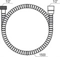 Душевой шланг 150 см 911.00 X07P006