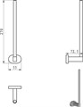 Запасной держатель для туалетной бумаги CR 420.00 X07P318