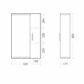 ИДЕАЛ-01 Зеркало 520х820х176, бел IDLSAMR56019W1