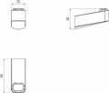 TD 110.20 Крючок одинарный, черный X07P555